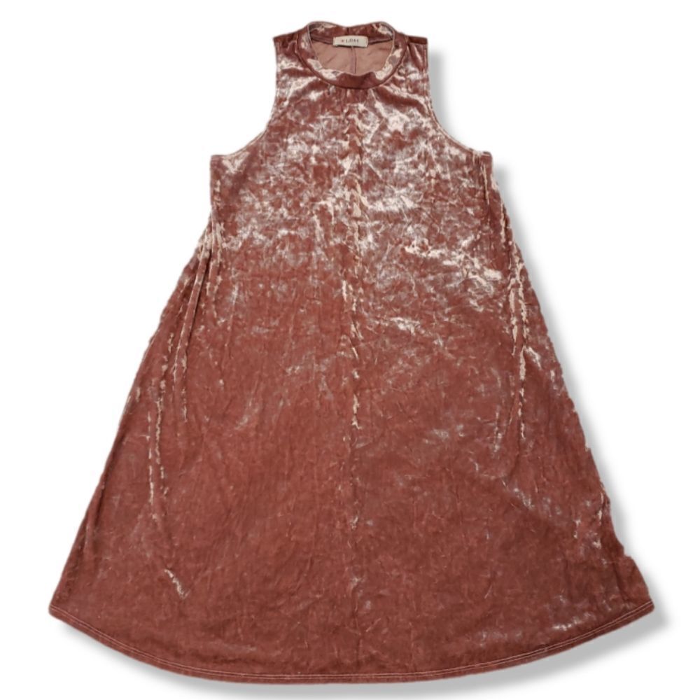 I Joah Dress Size Medium Women's Sleeveless High Neck Velvet i.Joah Dress